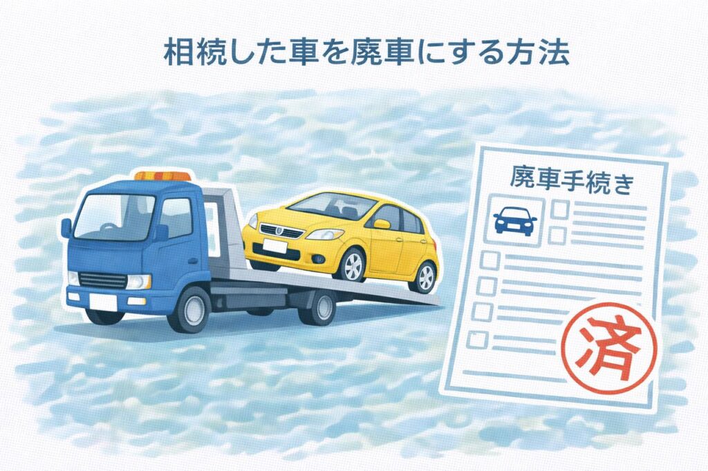 相続車を廃車にする方法サムネイル